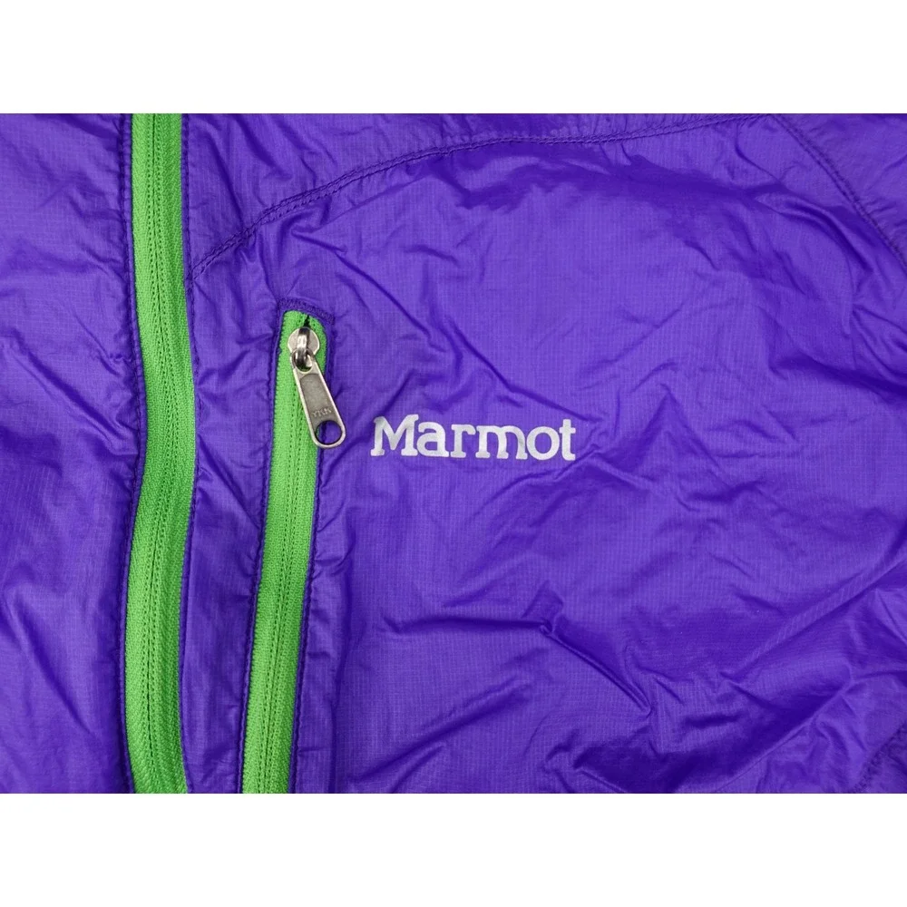 Marmot Windbreaker Jacket Mens XL Purple Lightweight Full Zip Mesh Lined